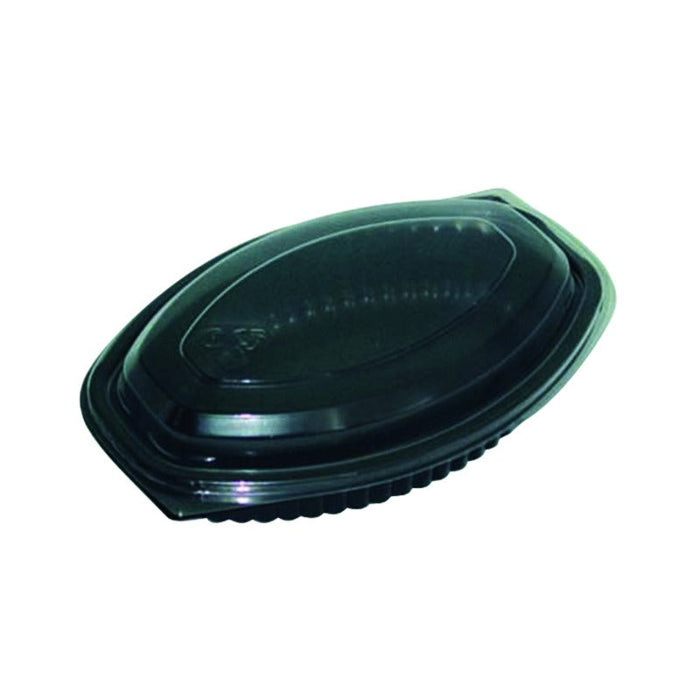 Cassolette plastique PP ovale noire - 400 ml - 20,7 cm x 14,3 cm x 2,7 cm - 300 unités