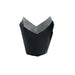 Caissette de cuisson forme tulipe en papier noir ingraissable - 17,5 cm x 17,5 cm x 9 cm - 60 unités