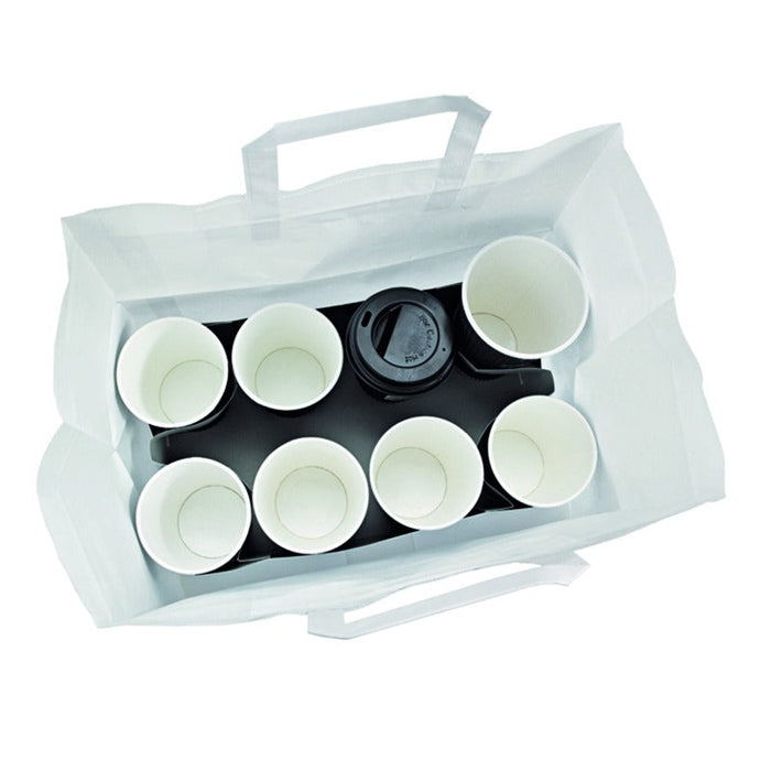 Plateau insert carton blanc avec alvéoles pour 8 gobelets 30 cm x 17 cm x 17 cm - 250 unités