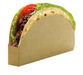 Etui tacos carton kraft et blanc - 15 cm x 7 cm x 2 cm - en situation