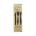 Hercule Kit couverts bois 3 / 1: couteau fourchette cuillère emballage kraft 18,5 cm - 50 unités