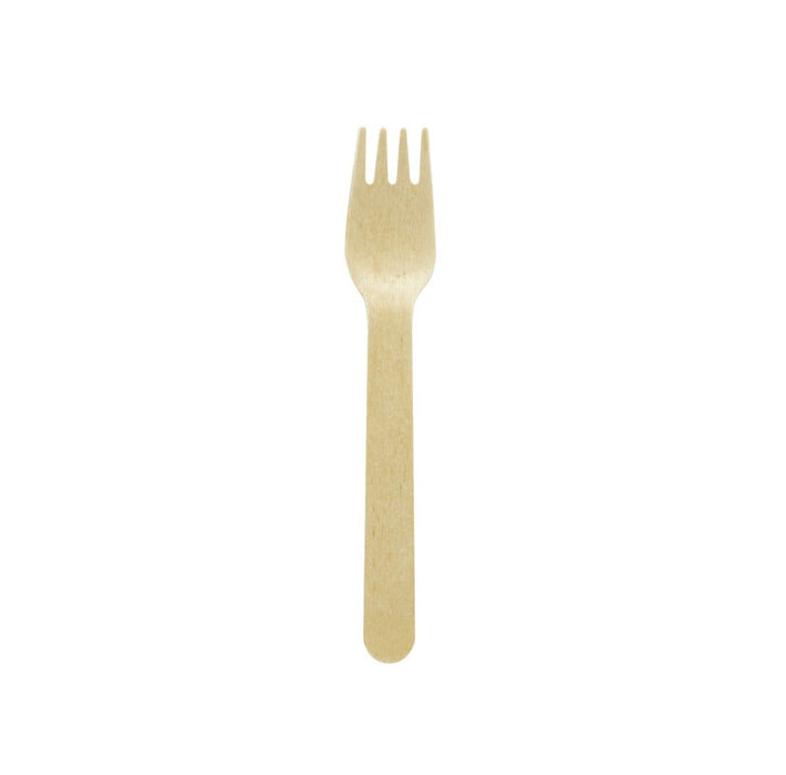 Fourchette bois 15,8 cm - 100 unités