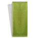 Pochette papier vert pour couverts avec serviette blanche 11 cm x 25 cm - 500 unités