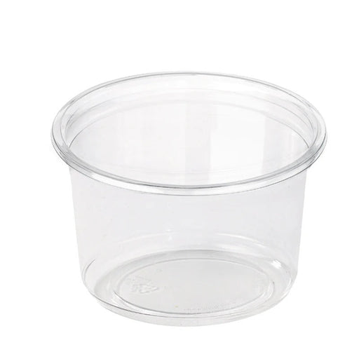 Pot Deli rond PET transparent 360 ml - Ø 11,7 cm - H 6,1 cm - 50 unités