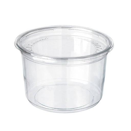 Pot Deli rond PET transparent 750 ml - Ø 11,7 cm - H 10,7 cm - 25 unités