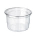 Pot Deli rond PET transparent 750 ml - Ø 11,7 cm - H 10,7 cm - 25 unités