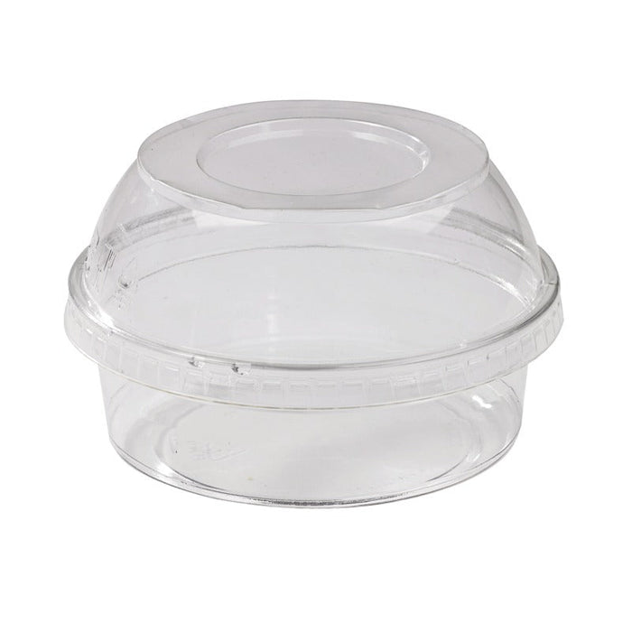 Pot Deli rond PET transparent 250 ml - Ø 11,7 cm - H 4,4 cm - 50 unités