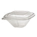 Pot Deli carré PET transparent avec couvercle 250 ml 12,8 cm x 12,8 cm x 5,5 cm - 50 unités