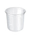 Pot Deli rond PET transparent avec couvercle rentrant de contenance 960 ml - 25 unités