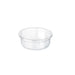 Pot deli rond plastique PET transparent avec couvercle rentrant - 250 ml - 11,7 cm x 6,1 cm - 25 unités