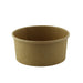 Pot "Deli" rond en carton kraft 370 ml - Ø 11,4 cm - H 5,2 cm - 50 unités
