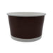 Pot "Deli" rond en carton marron foncé 450 ml - Ø 11 cm - H 6,9 cm - 50 unités
