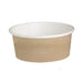 Pot "Deli" rond en carton décor brun 480 ml - Ø 11,4 cm - H 7,2 cm - 50 unités