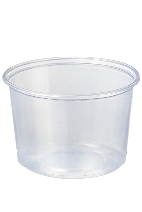 Pot Deli rond PP transparent 500 ml - Ø 11,6 cm - H 7 cm - 50 unités