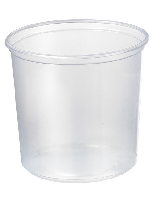 Pot Deli rond PP transparent 750 ml - Ø 11,6 cm - H 10,5 cm - 50 unités