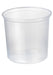 Pot Deli rond PP transparent 750 ml - Ø 11,6 cm - H 10,5 cm - 50 unités