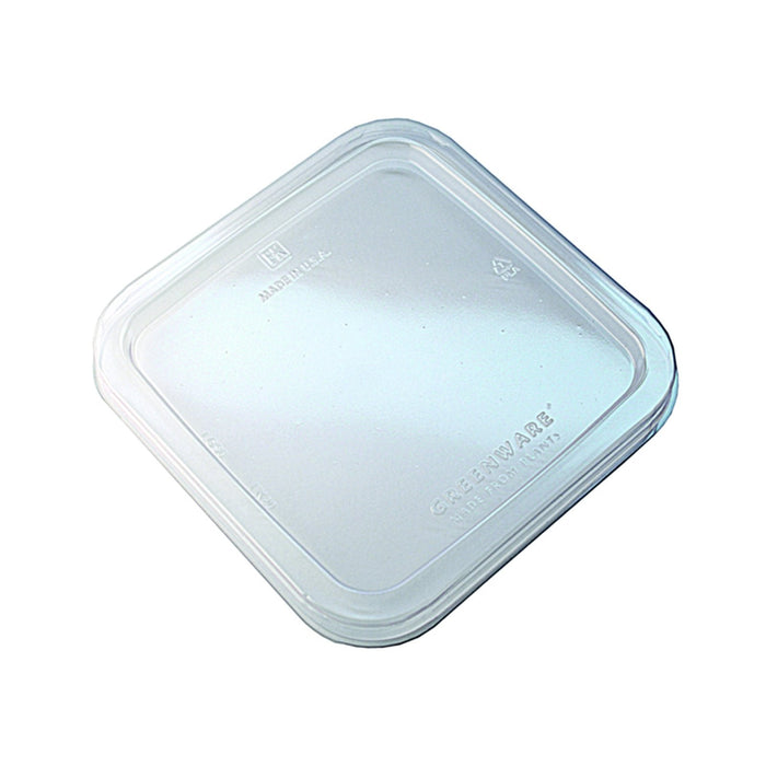 Couvercle carré en PLA - LGS-6 16 x 16 x 1,3 cm - 50 unités