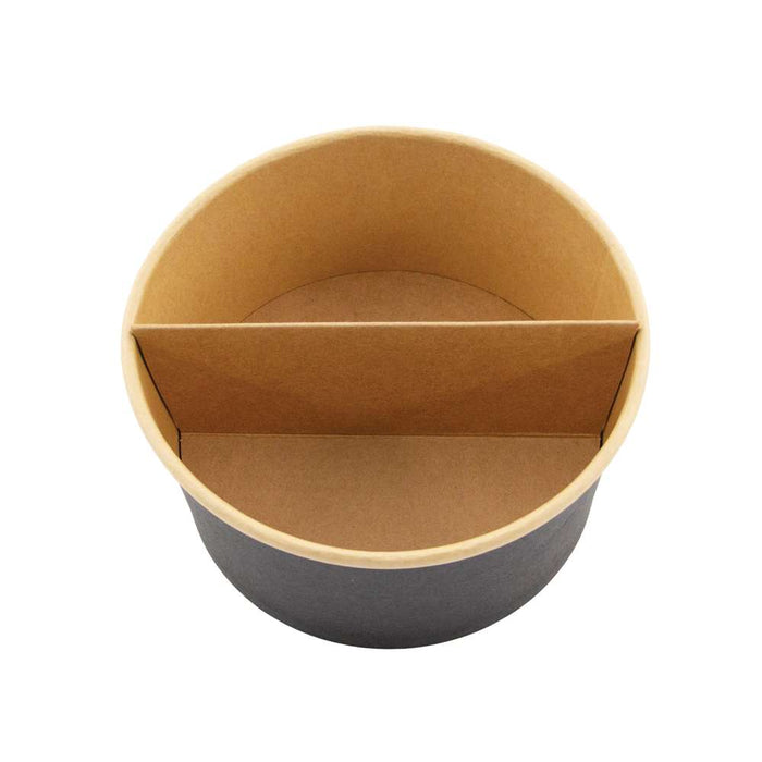 Diviseur 2 parties en carton brun - Ø 13 cm - H 6,1 cm - 360 unités