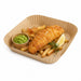 Moule à friture perforé carré kraft 20 cm x 20 cm H 4,5 cm - 100 unités