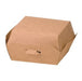 Boîte burger carton kraft brun - 25 unités