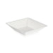 Assiette carrée blanche en pulpe "eco-design" 13 cm x 13 cm H 2,8 cm 250ml - 100 unités