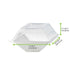 Couvercle PET transparent 13,2 cm x 8,8 cm x 3,3 cm - Compatible avec 210ECOD137, 210ECOD139 - 50 unités