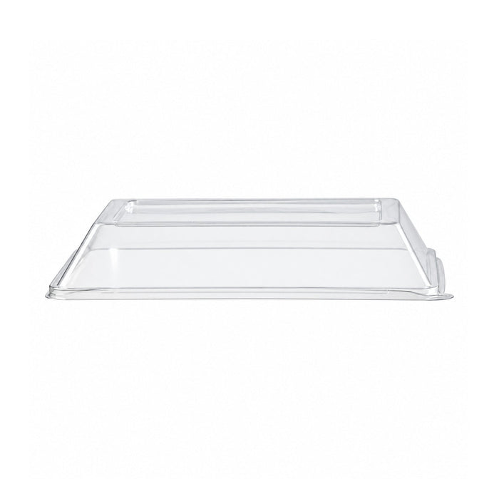 Couvercle PET transparent 18 cm x 13,3 cm x 3 cm - Compatible avec 210ECOD1712, 210ECOD1712F - 50 unités