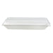 Couvercle PET transparent 26,2 cm x 13,2 cm x 3,3 cm - Compatible avec 210ECOD2614, 210ECOD2614F - 50 unités