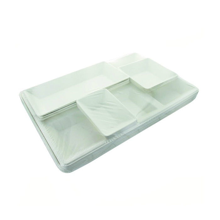 Plateau repas pulpe 5 pièces 4,1 cm x 2,8 cm x 5 cm - 10 unités