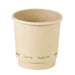 Gobelet carton fibre de bambou double paroi sans plastique - 120 ml - Ø 6,2 cm - H 6,2 cm - 25 unités