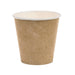Gobelet carton blanc imprimé kraft - 180 ml - Ø 7,2 cm - H 8 cm - 50 unités