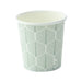 Gobelet carton décor "Leaf" - 120 ml - Ø 6,2 cm - H 6,2 cm - 50 unités