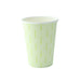 Gobelet carton décor "Leaf" - 180 ml - Ø 7,4 cm - H 7,9 cm - 50 unités