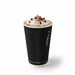 Gobelet carton double paroi noir "Rippley" - 340 ml - Ø 9 cm - H 11 cm - 25 unités