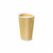 Gobelet carton double paroi beige "Rippley" - 120 ml - Ø 6,2 cm - H 6,2 cm - 50 unités
