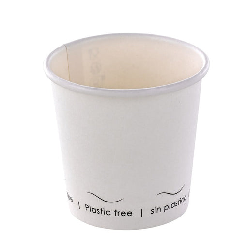 Gobelet carton blanc sans plastique "Eden" - 90 ml - Ø 6,2 cm - H 6 cm - 50 unités