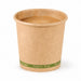 Gobelet carton kraft sans plastique "Zen" - 90 ml - Ø 6,2 cm - H 6 cm - 50 unités