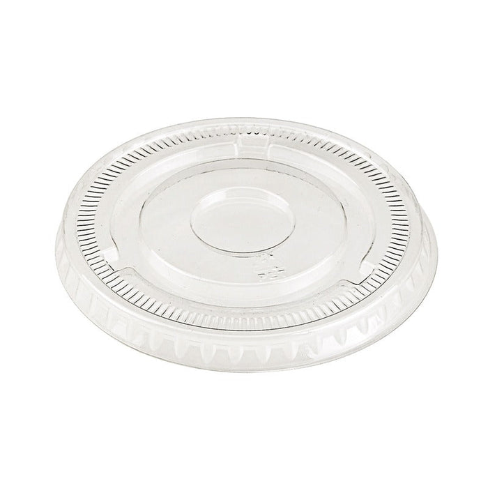 Couvercle PET transparent plat - Ø 7,8 cm - H 1 cm - 100 unités