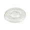 Couvercle PET transparent plat - Ø 8 cm - Compatible avec 209POPET7, 210GPU8, 210POB151, 210POC151N - 1000 unités