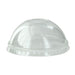 Couvercle PET transparent dôme avec trou - Ø 9 cm - H 1 cm - 100 unités