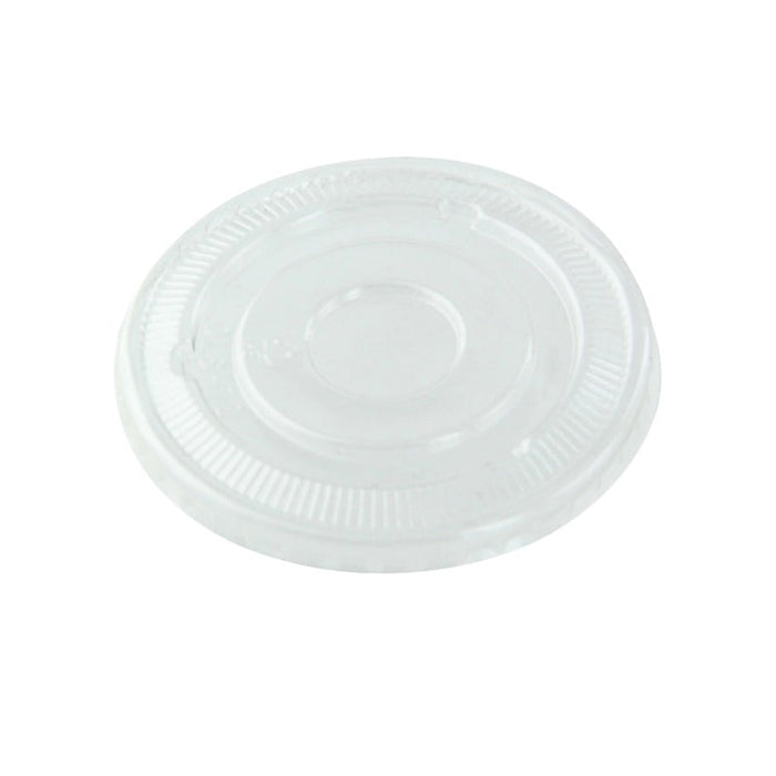 Couvercle PET transparent plat - Ø 9 cm - 100 unités