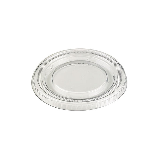 Couvercle PET transparent plat - Ø 9,2 cm - H 1 cm - 100 unités
