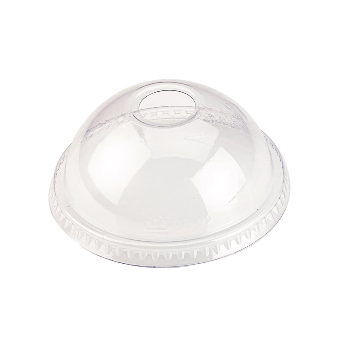Couvercle PET transparent dôme - Ø 9,8 cm - H 4,5 cm - 100 unités