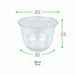 Pot à dessert en plastique PET - 300 ml - Ø 9,5 cm - H 7,9 cm - 50 unités
