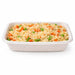 Barquette scellable blanche en pulpe laminée PLA "gastronorme" 1/4 - 1450 ml - 26,5 cm x 16 cm x 5,5 cm - 100 unités