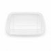 Couvercle PET transparent - 18,1 cm x 16,7 cm x 0,9 cm - 50 unités