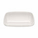 Couvercle dôme rectangulaire transparent en plastique PET 13,5 cm x 16,5 cm H 0,9 cm - 50 unités