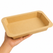 Barquette scellable gastronorme 1/3 en carton brun - 1890 ml - 32,5 cm x 17,2 cm x 4,8 cm - 50 unités