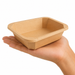 Barquette scellable gastronorme 1/8 en carton brun - 16 cm x 13 cm x 4,5 cm - 50 unités