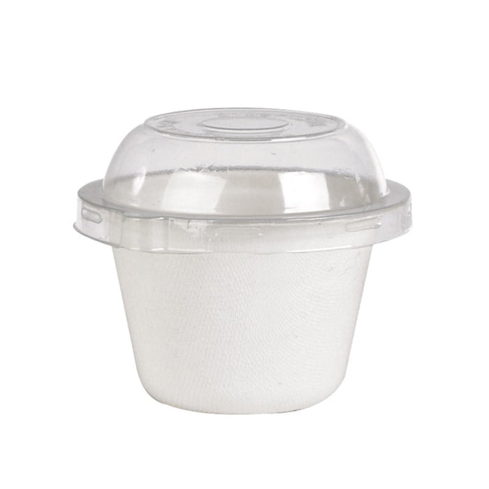 Couvercle plastique PET - Ø 9,3 cm - H 3 cm - 50 unités